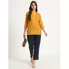 Navy Blue Cotton Twill Pants - Comfortable & Versatile