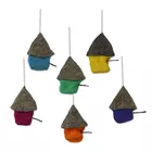 Snow Abode Wool Christmas Ornaments - Set of Six Multicolor Classic Holiday Decorations