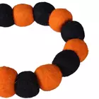 Halloween Flare Wool Felt Garland - Orange and Black, Handcrafted Decor