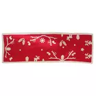 Red & White Wool Felt Christmas Table Runner - SHRNGAR HANDICRAFT