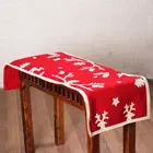 Red & White Wool Felt Christmas Table Runner - SHRNGAR HANDICRAFT