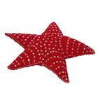 Red Wool Star Christmas Tree Topper - Handcrafted Festive Decor