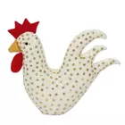 SHRNGAR HANDICRAFT Wool Tree Topper - White/Red/Rust