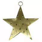 Gyllene Nova hängande stjärna - Skimrande julgransprydnad
