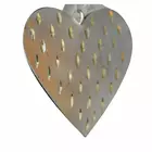 Silver Glow Hanging Heart Ornament - Shimmering Christmas Decoration