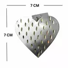 Silver Glow Hanging Heart Ornament - Shimmering Christmas Decoration