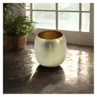 Vintage Vault Aluminum Decorative Vase - Golden Flaire Pot for Home Décor