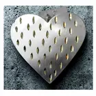 Silver Glow Hanging Heart Ornament - Shimmering Christmas Decoration