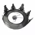 Black Iron Tree-Design Hanging Chandelier