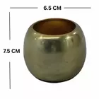 Vintage Vault Aluminum Decorative Vase - Golden Flaire Pot for Home Décor