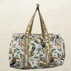 Handmade Cotton Quilted Duffle Bag - Eco-Friendly Travel Companion