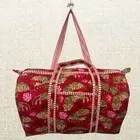Handmade Cotton Quilted Duffle Bag - Eco-Friendly Travel Companion