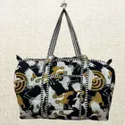 Handmade Cotton Quilted Duffle Bag - Eco-Friendly Travel Companion