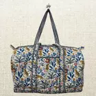 Handmade Cotton Quilted Duffle Bag - Eco-Friendly Travel Companion