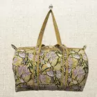 Handmade Cotton Quilted Duffle Bag - Eco-Friendly Travel Companion