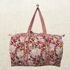 Handmade Cotton Quilted Duffle Bag - Eco-Friendly Travel Companion