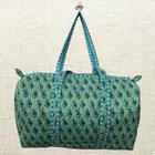 Handmade Cotton Quilted Duffle Bag - Eco-Friendly Travel Companion