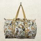 Handmade Cotton Quilted Duffle Bag - Eco-Friendly Travel Companion