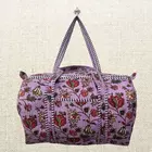 Handmade Cotton Quilted Duffle Bag - Eco-Friendly Travel Companion