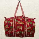 Handmade Cotton Quilted Duffle Bag - Eco-Friendly Travel Companion