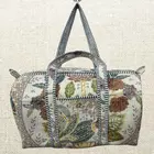 Handmade Cotton Quilted Duffle Bag - Eco-Friendly Travel Companion
