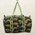 Handmade Cotton Quilted Duffle Bag - Eco-Friendly Travel Companion