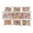Handcrafted Khambadiya Patchwork Table Runner Set - 7 Piece Cotton Dining Decor