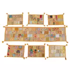 Handcrafted Khambadiya Patchwork Table Runner Set - 7 Piece Cotton Dining Decor