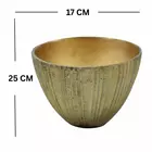 Bol décoratif vintage en fer doré vieilli - Pièce maîtresse de décoration intérieure