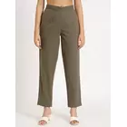 Pantalones de sarga de algodón gris ceniza: corte clásico, cómodos y elegantes.