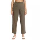 Pantalones de sarga de algodón gris ceniza: corte clásico, cómodos y elegantes.