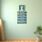 Handcrafted Yoga-Themed Wall Hanging - Spiritual Meditation Decor