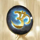 Handcrafted Backlit OM Wall Art - Spiritual LED Home Decor