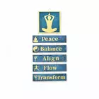 Handcrafted Yoga-Themed Wall Hanging - Spiritual Meditation Decor