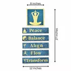 Handcrafted Yoga-Themed Wall Hanging - Spiritual Meditation Decor