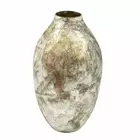 Gold Antique Iron Vase - 16.93 Inch Decorative Centerpiece