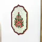 Beige Handcrafted Floral Wall Art - Wooden Plaque with Mirror Accents