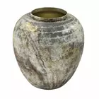 Rustic Gold Iron Decorative Flower Vase - 5.12 x 10.24 x 11.02 inch