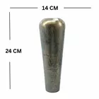 Distressed Metallic Oval Planter - Silver & Gold Speckled Vase