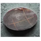 Handcrafted Metal Kintsugi Wall Art - Copper Gold, 49cm