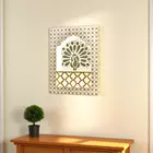 Peacock Radiance LED Backlit Jharokha - Indian Mirror Wall Decor