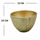 Dekorative Schale aus Eisen im Vintage-Stil, goldfarben, für die Inneneinrichtung, 25,9 cm