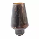 Handcrafted Luxury Small Metal Planter - Silver & Gold Speckled