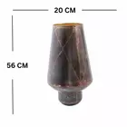 Handcrafted Large Luxury Metal Planter - Silver & Gold Distressed Finish