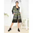 Schwarzer Trenchcoat von Bia Handloom – Handgewebte Damenoberbekleidung