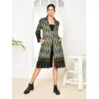 Schwarzer Trenchcoat von Bia Handloom – Handgewebte Damenoberbekleidung