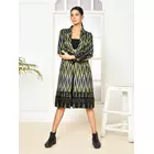 Schwarzer Trenchcoat von Bia Handloom – Handgewebte Damenoberbekleidung