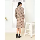 Veste longue pour femme Mia Cotton - Imprimé Dabu fait main