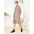 Veste longue pour femme Mia Cotton - Imprimé Dabu fait main