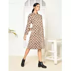 Veste longue pour femme Mia Cotton - Imprimé Dabu fait main